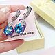 Серьги с кристаллами Swarovski. Серьги классические. YM - украшения ручной работы от Юлии Малышевой. Интернет-магазин Ярмарка Мастеров.  Фото №2