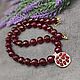 Order Necklace 'Pomegranate Seeds' under ruby agate with pendant. naturalkavni. Livemaster. . Necklace Фото №3
