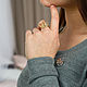 Ring: Palette silver ring with gold plated. Rings. ametrynes. Online shopping on My Livemaster.  Фото №2