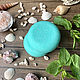 Natural salt soap Mint and camphor, Soap, Moscow,  Фото №1