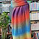 ШАРФ-ПАЛАНТИН -вязаный 100% экошерсть - 60*210см. Палантины. Светлана ЛАКЕЕВА ЖИВИ и ТВОРИ (svetlana-lakeeva). Интернет-магазин Ярмарка Мастеров.  Фото №2