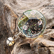 Украшения handmade. Livemaster - original item Copy of Three treasures - ball pendant Beads lampwork galaxy. Handmade.