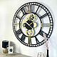 Large wall clock 'Gears' made of MDF. Watch. art-clock (art-clock). Online shopping on My Livemaster.  Фото №2