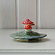 Fly agaric meadow.Ceramic cover. Figurines. Mila. Online shopping on My Livemaster.  Фото №2