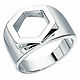 Ring large figured hexagon silver 925 minimalism. Rings. AllOver. Online shopping on My Livemaster.  Фото №2