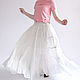 Order White wide tiered skirt White Foam. Skirt Priority (yubkizakaz). Livemaster. . Skirts Фото №3