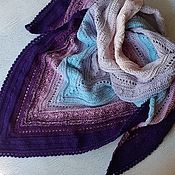Аксессуары handmade. Livemaster - original item Shawls: A colored cotton handkerchief. Handmade.
