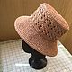 Raffia hat women's summer panama summer with brim. Hats1. elenatricoter. Online shopping on My Livemaster.  Фото №2