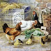 Для дома и интерьера handmade. Livemaster - original item Tiles and tiles: Friendly Family Tile Painting. Handmade.