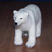 Куклы и игрушки handmade. Livemaster - original item Polar bear, felted toy. Handmade.