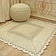  ottoman with a cover made of polyester cord. Interior elements. knitted handmade rugs (kovrik-makrame). Online shopping on My Livemaster.  Фото №2