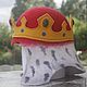 Hat for sauna 'Royal destiny. The king-the ruler'. Textiles for a bath. Nataly Kara - одежда из тонкого войлока. Online shopping on My Livemaster.  Фото №2