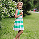 Элегантное детское платье для девочки из сатина, , Новосибирск,  Фото №1