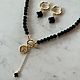 Колье из черного Агата с подвесками. Колье. Dinasty_jewels. Интернет-магазин Ярмарка Мастеров.  Фото №2