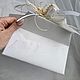 Свадебный конверт ручной работы для денег 8* 16 см. Открытки. Подарки и упаковка. Ярмарка Мастеров.  Фото №5