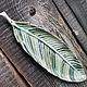 stand for incense: The feather is green. Incense stand. alisbelldoll (alisbell). My Livemaster. Фото №6