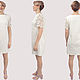 Short white cotton dress with lace. Dresses. Yana Levashova Fashion. My Livemaster. Фото №5