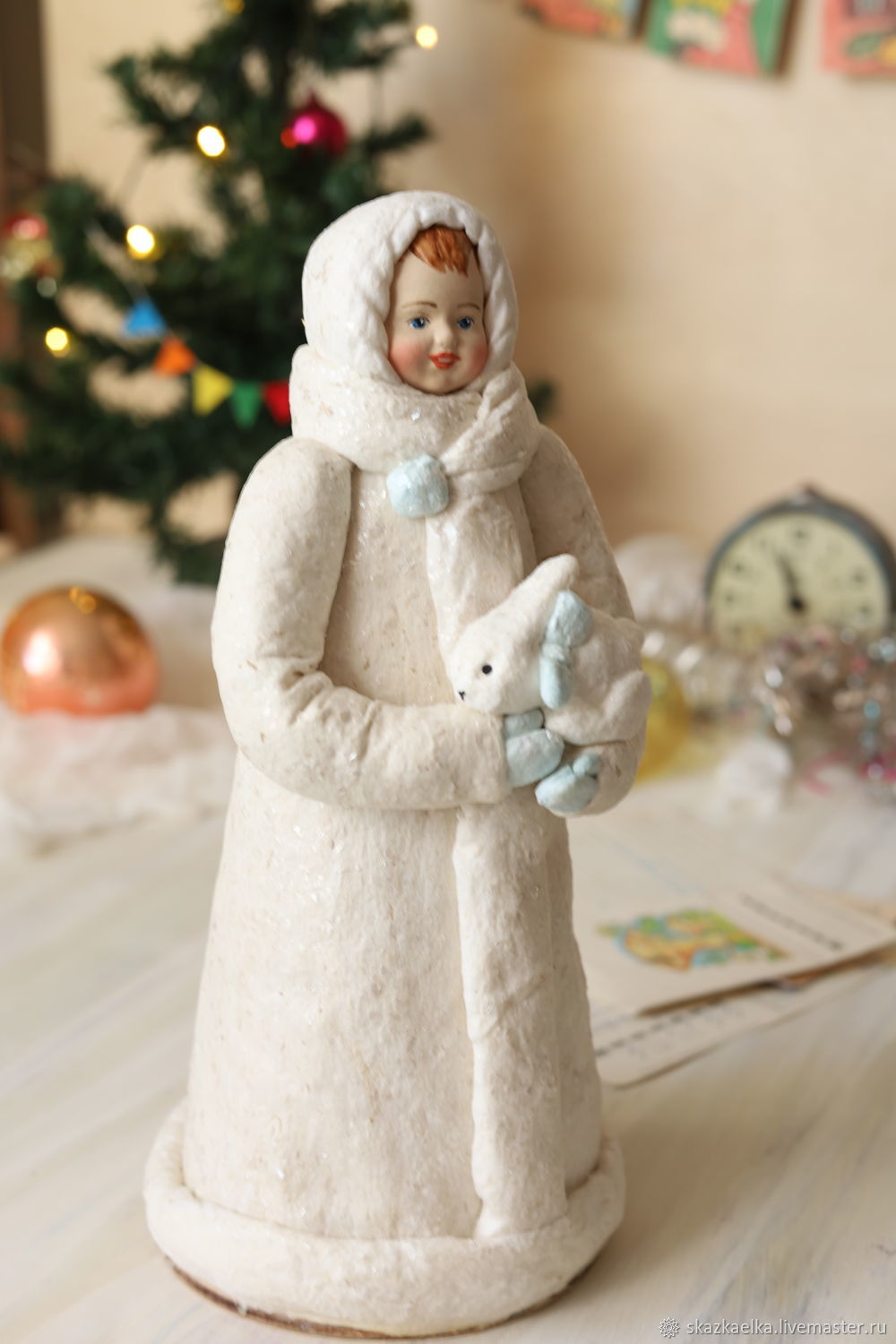 Новогодние игрушки из ваты
