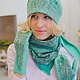 Заказать Шапочка женская. Шляпка женская. Шапка Мятная свежесть....". Бекетова Наталья BeknataFelting. Ярмарка Мастеров. . Шапки Фото №3