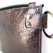 Сумки и аксессуары handmade. Livemaster - original item Copy of Clutch Leather evening bag Small shoulder bag Zip women clutch. Handmade.