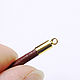 End caps for cords 3 mm color gold. Accessories for jewelry. agraf. Online shopping on My Livemaster.  Фото №2