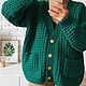 Кардиган вязаный. Кардиганы. MY FLOWER KNITTING. Интернет-магазин Ярмарка Мастеров.  Фото №2