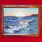 Картина «Море утром» акварель