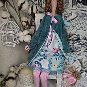Кукла тильда. Фиалковый ангел. Текстильные куклы ручной работы