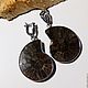 Order Earrings Ancient ocean Ammonites. Selberiya shop. Livemaster. . Earrings Фото №3