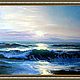 Order Seascape oil Painting on canvas -"Morning on the sea". Filin-art. Livemaster. . Pictures Фото №3