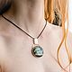 Подвеска серебряная с моховым опалом. Подвеска. Helen & Katrin Jewellery. Интернет-магазин Ярмарка Мастеров.  Фото №2