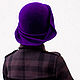 Hat Cloche 'violet'. Hats1. adis. My Livemaster. Фото №4