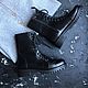 Women's shoes Time 'black perforation black tread sole', Boots, Moscow,  Фото №1