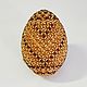 Amber Easter egg from beads. Eggs. Beaded jewelry by Marina Ikkes. My Livemaster. Фото №4