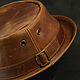 Кожаная шляпа порк пай PPH-34. Шляпы. Bluggae Custom Headwear. Ярмарка Мастеров.  Фото №6