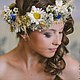 Венок на голову "Ромашковое настроение". Цветочный декор. Katerina. Yes, I Do. Decor. Ярмарка Мастеров.  Фото №4