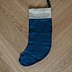 Linen Christmas Stocking with Cuff / Christmas Sock. Tree. Mam Decor (  Dmitriy & Irina ). My Livemaster. Фото №5