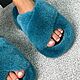 Тапочки из меха норки. Тапочки. YANA KRAFT BRAND. Интернет-магазин Ярмарка Мастеров.  Фото №2