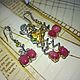 Set 'Cherries' with pink rubies and chrome diopsides. Jewelry Sets. SELENA. My Livemaster. Фото №4