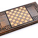 Backgammon carved 'Ornament 1' big 60, Harutyunyan. Backgammon and checkers. H-Present more, than a gift!. My Livemaster. Фото №4