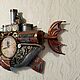Часы в стиле стимпанк "Dream Ship" ( корабль мечты). Подарки на 23 февраля. steampunkclock777. Интернет-магазин Ярмарка Мастеров.  Фото №2