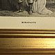 Заказать Винтаж: BONAPARTE Старинная гравюра в деревянной раме с золочением Оригинал. VERY GOOD DAY. Ярмарка Мастеров. . Картины винтажные Фото №3