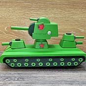 Куклы и игрушки handmade. Livemaster - original item military miniature: KV 6 tank. Handmade.
