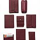Картхолдер визитница на две карты натуральная кожа. Картхолдер. Leather Collection. Ярмарка Мастеров.  Фото №6