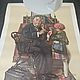 Винтаж: Принт Доктор и кукла от Norman Rockwell. 1972 год, Сувениры винтажные, Воронеж,  Фото №1
