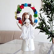 Для дома и интерьера handmade. Livemaster - original item Macrame Spring doll. White Dress. Handmade.