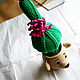 El cactus en una maceta en forma de osos. Florece durante todo el año. Interior elements. ToysAndToys. Интернет-магазин Ярмарка Мастеров.  Фото №2