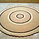 Order  a large crocheted round rug made of cord. knitted handmade rugs. Livemaster. . Carpets Фото №3