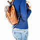 Женский кожаный рюкзак "Жоли" коричневый. Рюкзаки. Кожинка. Ярмарка Мастеров.  Фото №5