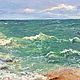 Oil painting seascape Turquoise sea. Pictures. Ирина Димчева. My Livemaster. Фото №5